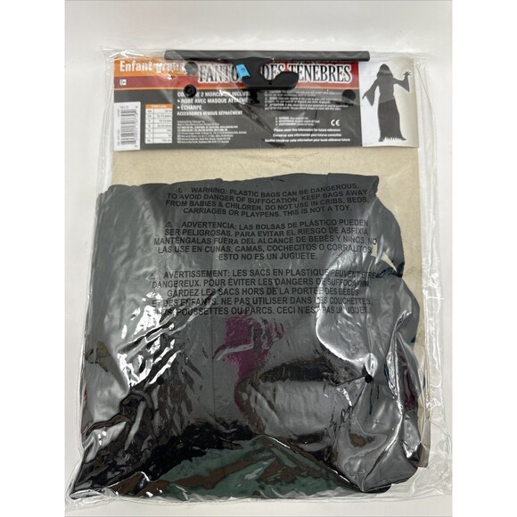 Phantom of Darkness Costume Size Child Large Robe‎ Mask Sash Halloween - Picture 3 of 4